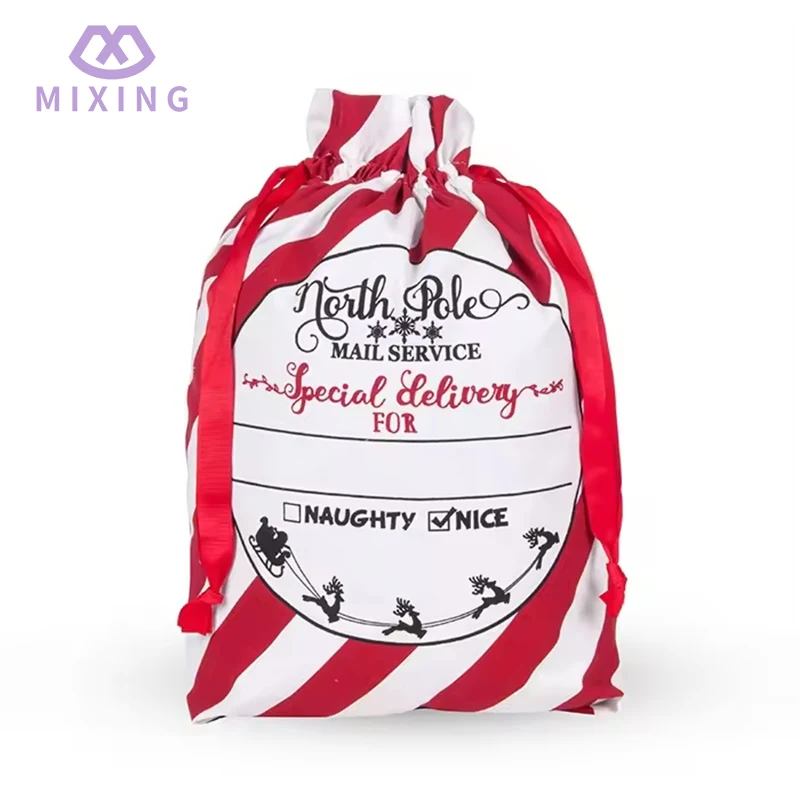 코튼 크리스마스 산타 자루